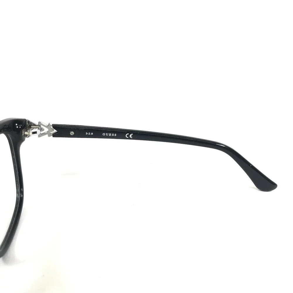 Guess Eyeglasses Frames GU2696 001 Black Silver Cat Eye Full Rim 54-16-140
